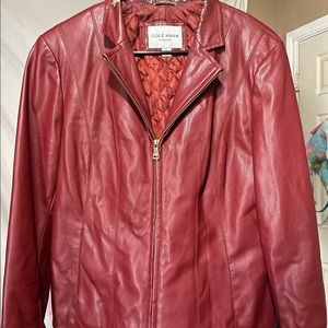 Womens Coke Haan Leather Jacket